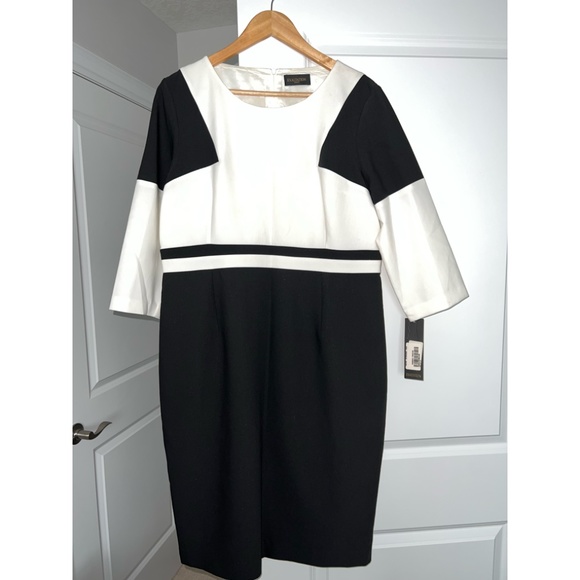 Exaltation Paris Black & Off-White Formal Dress - US size 18 - Picture 3 of 5